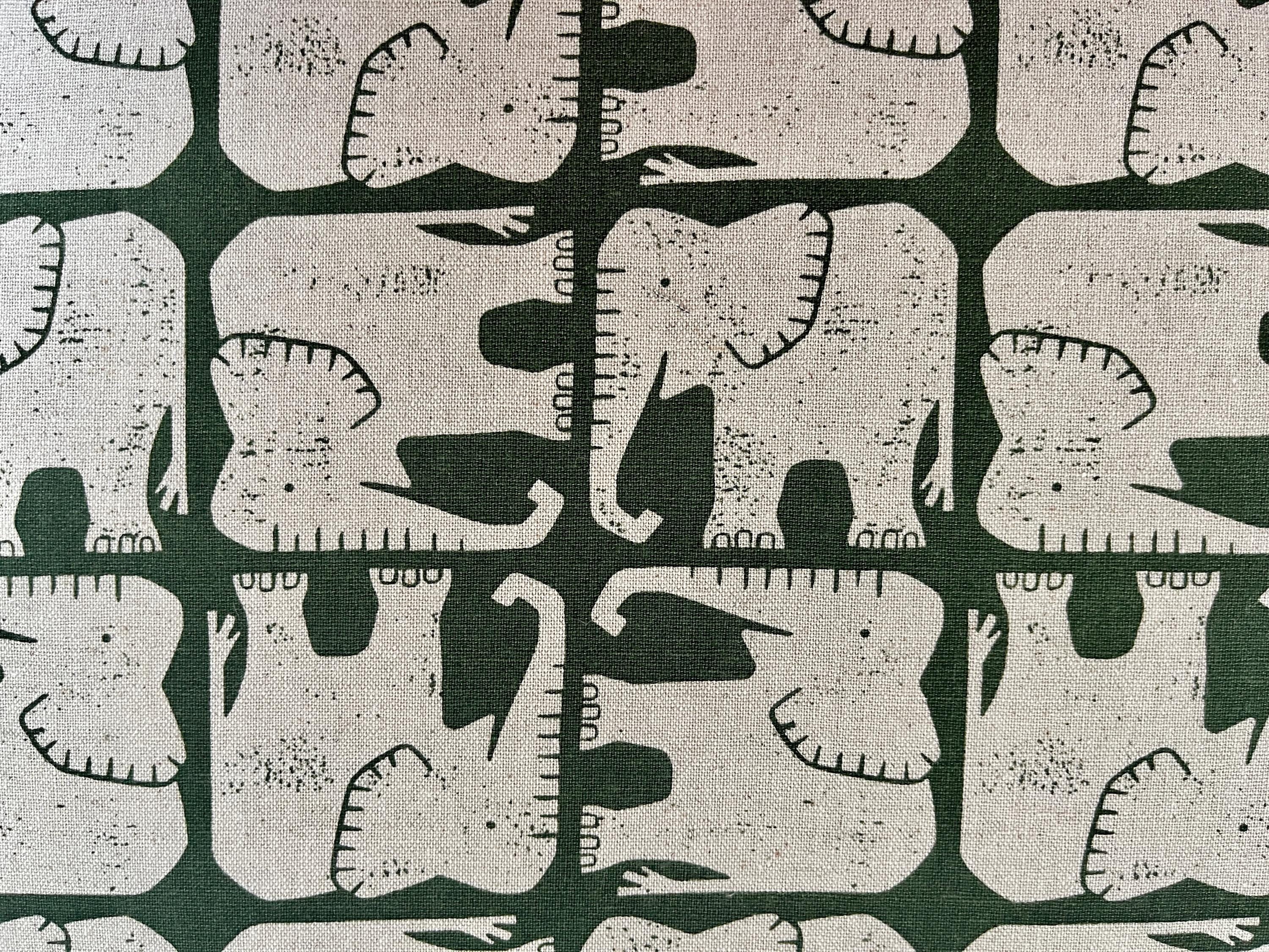 Rising Sun - Jolly Elephant - Hunter Unbleached Canvas - Loes Van Oosten