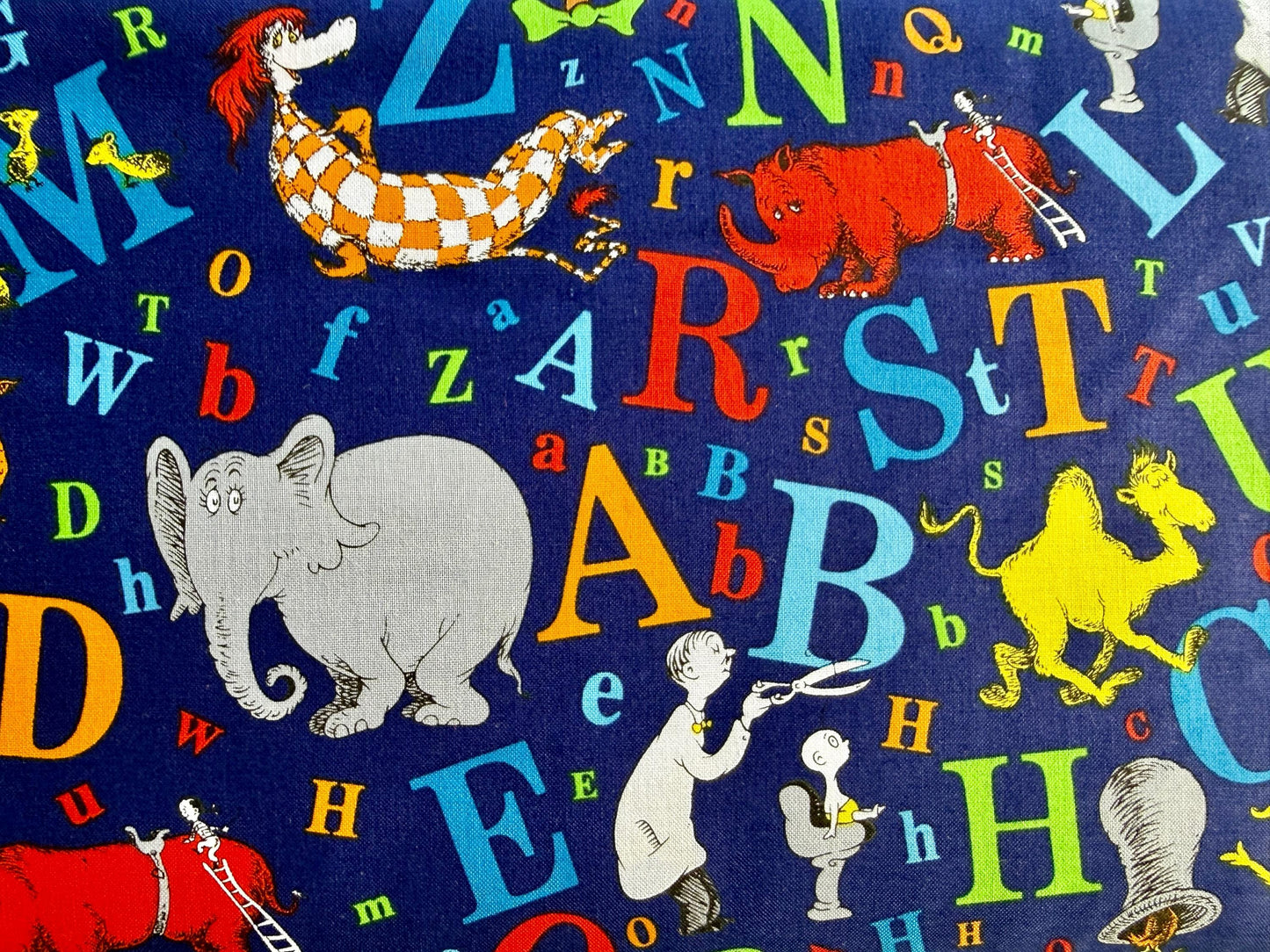 Celebrate Seuss-Dr.Seuss-Robert Kaufman-White Cotton Fabric-Quilting Cotton