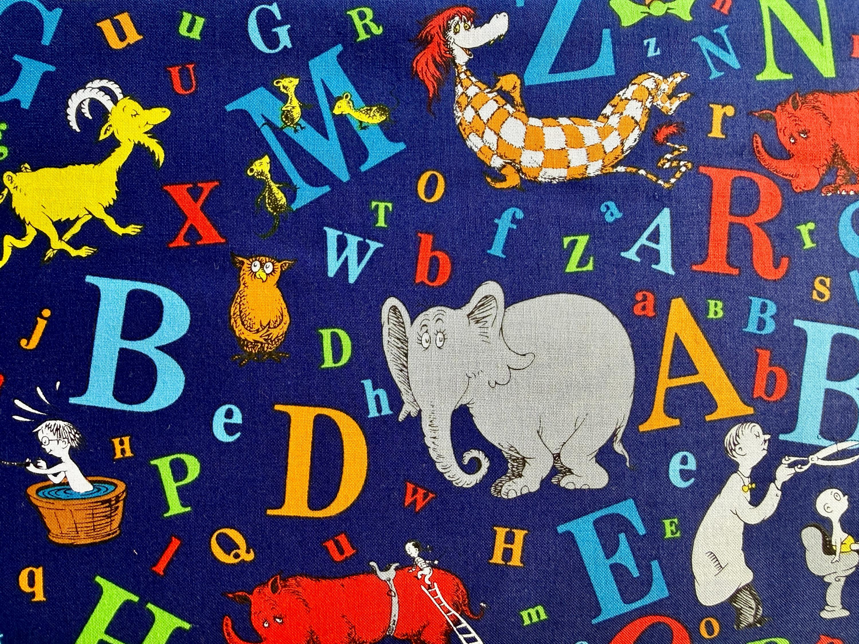 Celebrate Seuss-Dr.Seuss-Robert Kaufman-White Cotton Fabric-Quilting Cotton