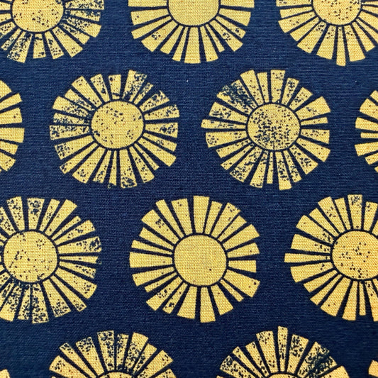 By the Seaside-Sunshine-Navy Unbleached Canvas-Loes Van Oosten-Aan Zee-LV106-NA3UC