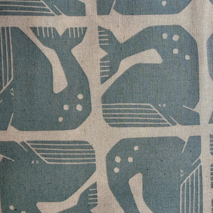 By the Seaside II-Grumpy Whale-Sky Blue Unbleached Quilting Cotton-Loes Van Oosten-Cotton Steel