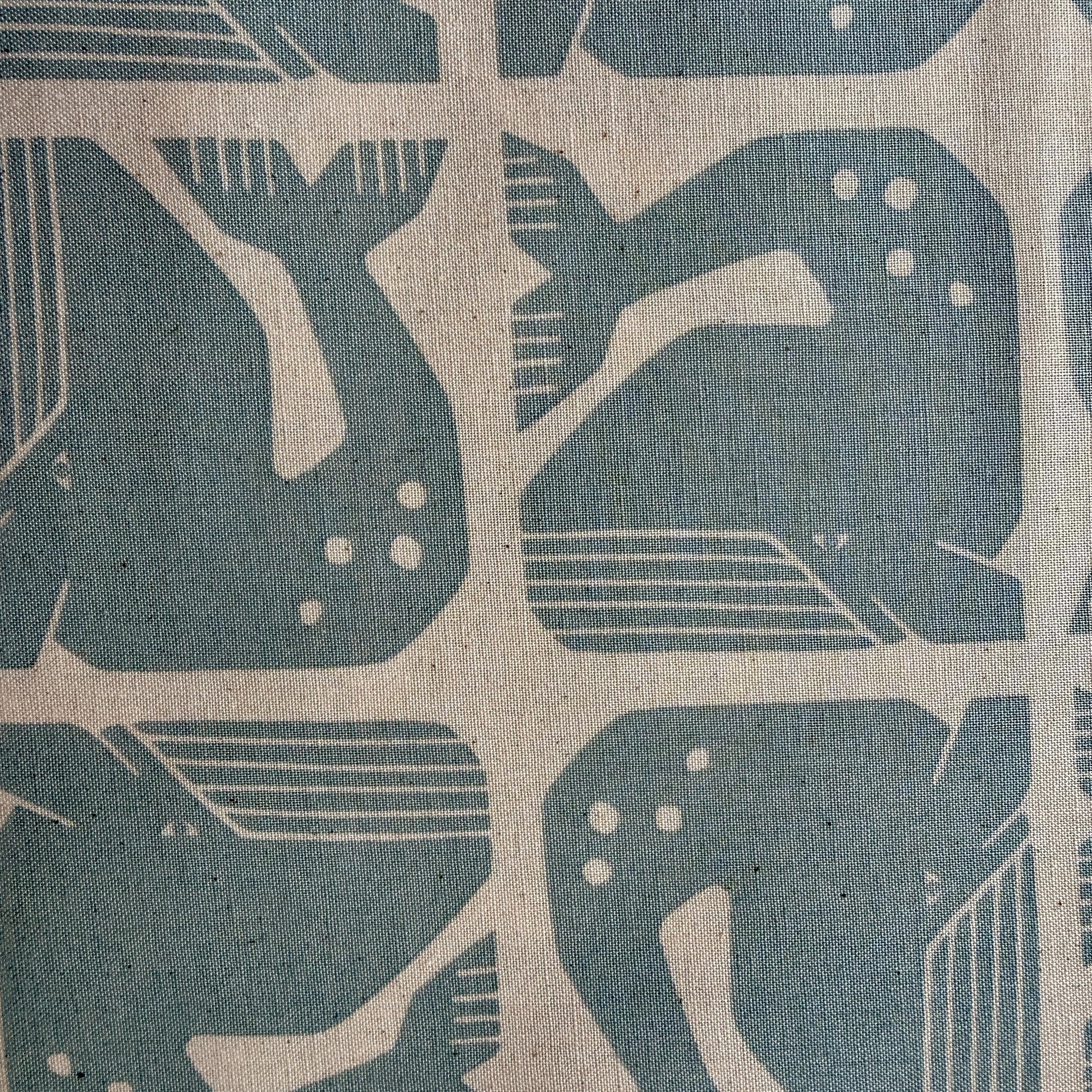 By the Seaside II-Grumpy Whale-Sky Blue Unbleached Quilting Cotton-Loes Van Oosten-Cotton Steel