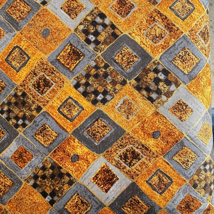 Gustav Klimt Squares & Diamonds Gold Metallic Quilting Cotton Fabric by Robert Kaufman – SRKM-17184-133