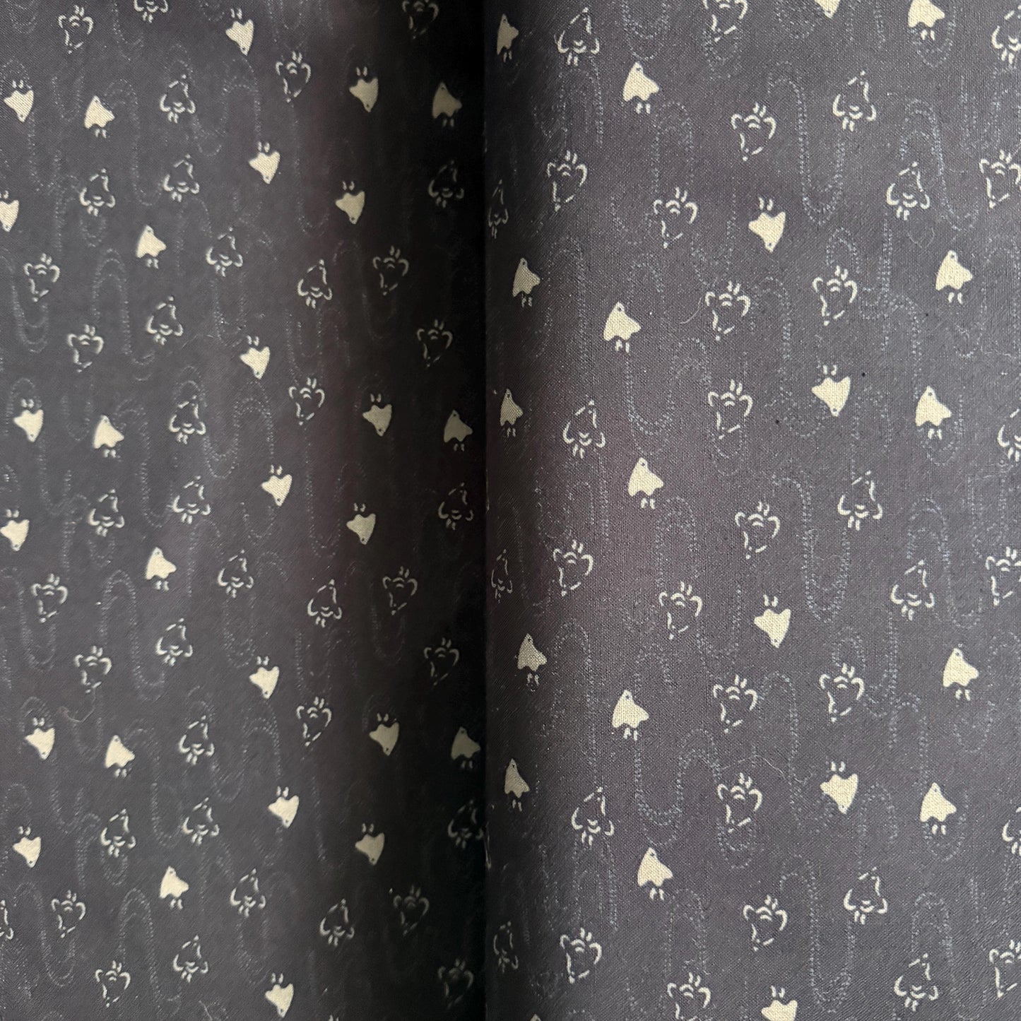 Bird Fabric-Navy Blue-Westex Sevenberry-Japanese Sheeting Fabric-88222-8-13