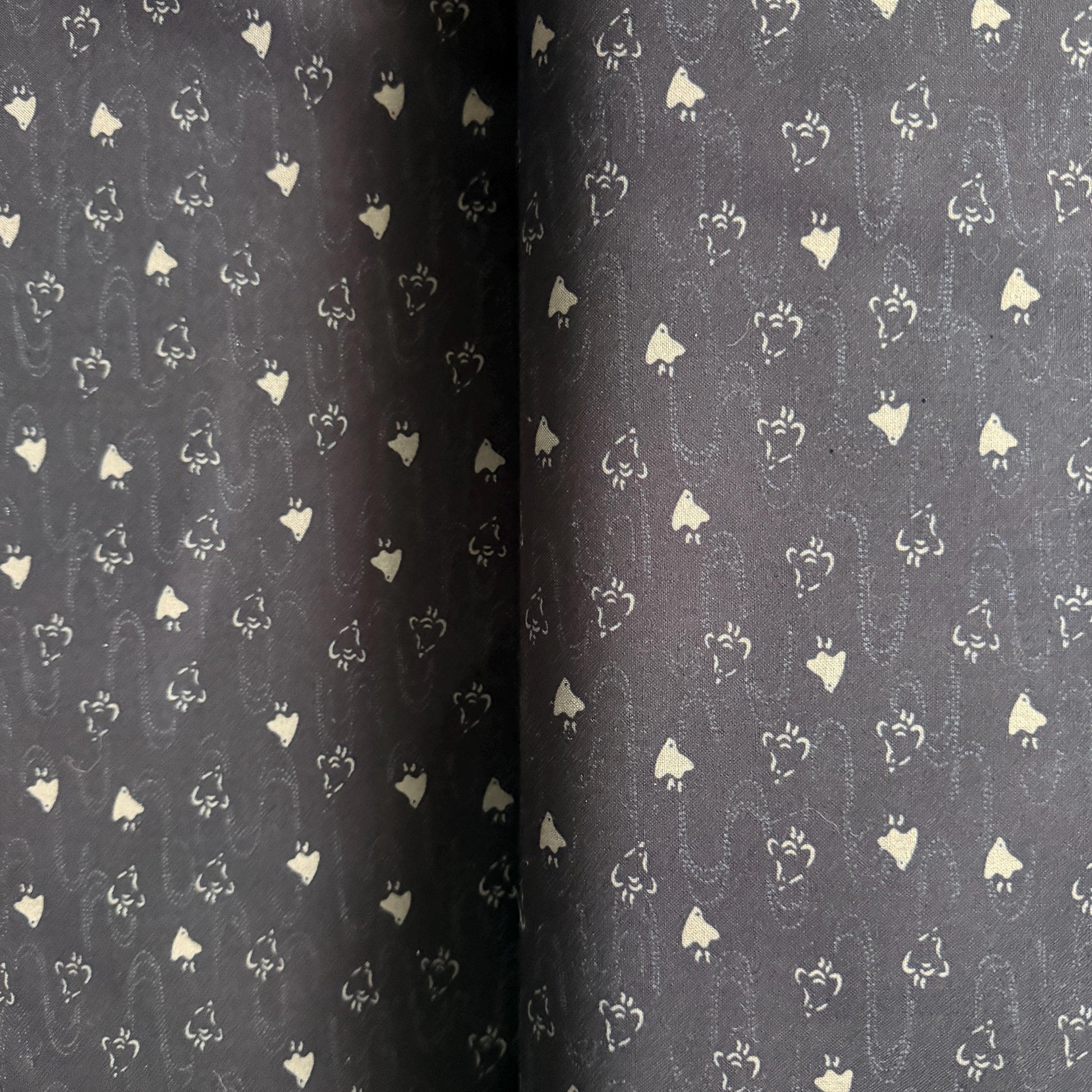 Bird Fabric-Navy Blue-Westex Sevenberry-Japanese Sheeting Fabric-88222-8-13