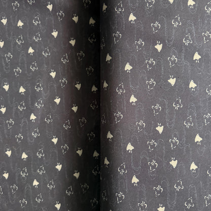 Bird Fabric-Navy Blue-Westex Sevenberry-Japanese Sheeting Fabric-88222-8-13