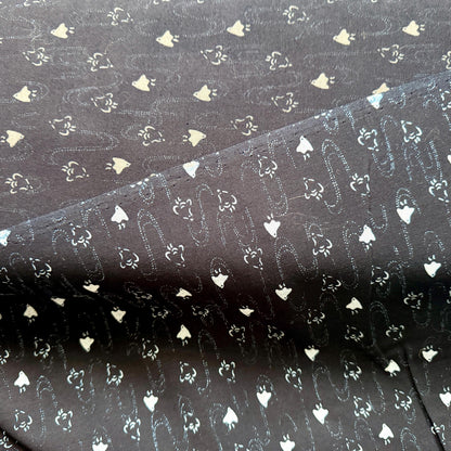 Bird Fabric-Navy Blue-Westex Sevenberry-Japanese Sheeting Fabric-88222-8-13