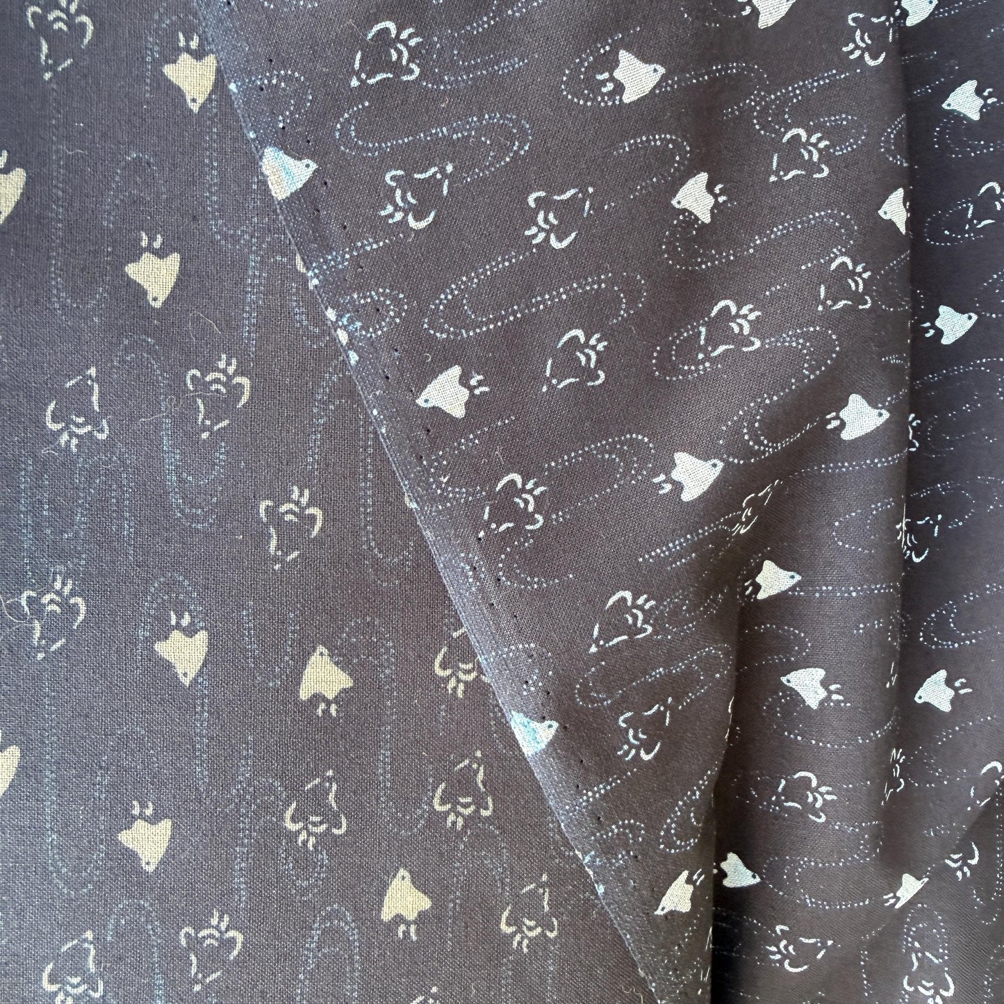 Bird Fabric-Navy Blue-Westex Sevenberry-Japanese Sheeting Fabric-88222-8-13