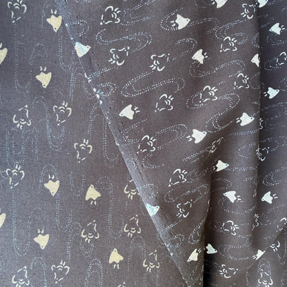Bird Fabric-Navy Blue-Westex Sevenberry-Japanese Sheeting Fabric-88222-8-13