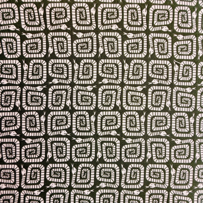 Rising Sun - Winding Snake - Very Green - Cotton + Steel - Loes Van Oosten - LV904-VG1