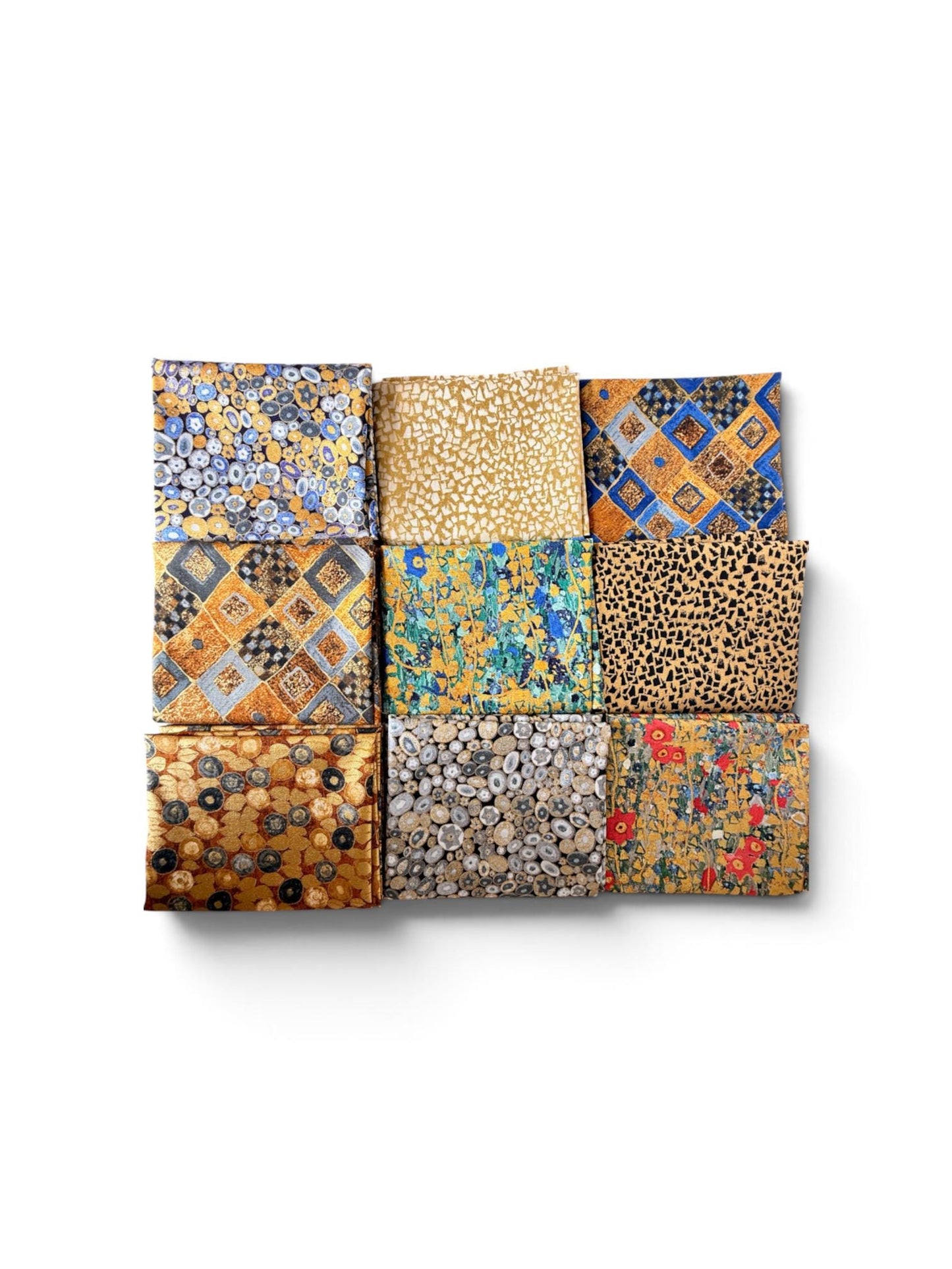 Gustav Klimt – Fat Quarter Bundle (9) – Robert Kaufman Fabrics