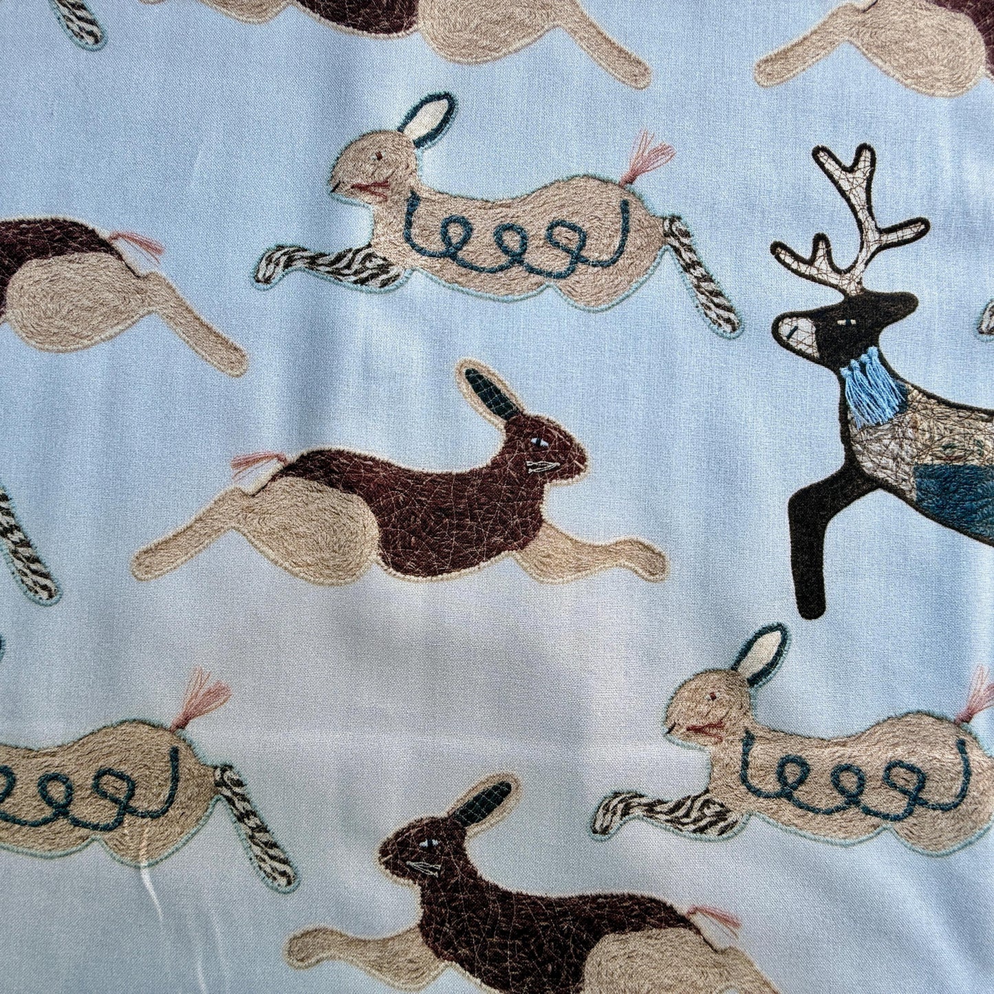 Forest Animals Fabric - Kokka - Kari Ishikawa - Japanese Quilting Cotton Fabric - EGX-9900-3A