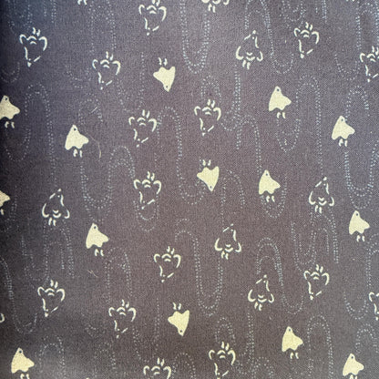 Bird Fabric-Navy Blue-Westex Sevenberry-Japanese Sheeting Fabric-88222-8-13