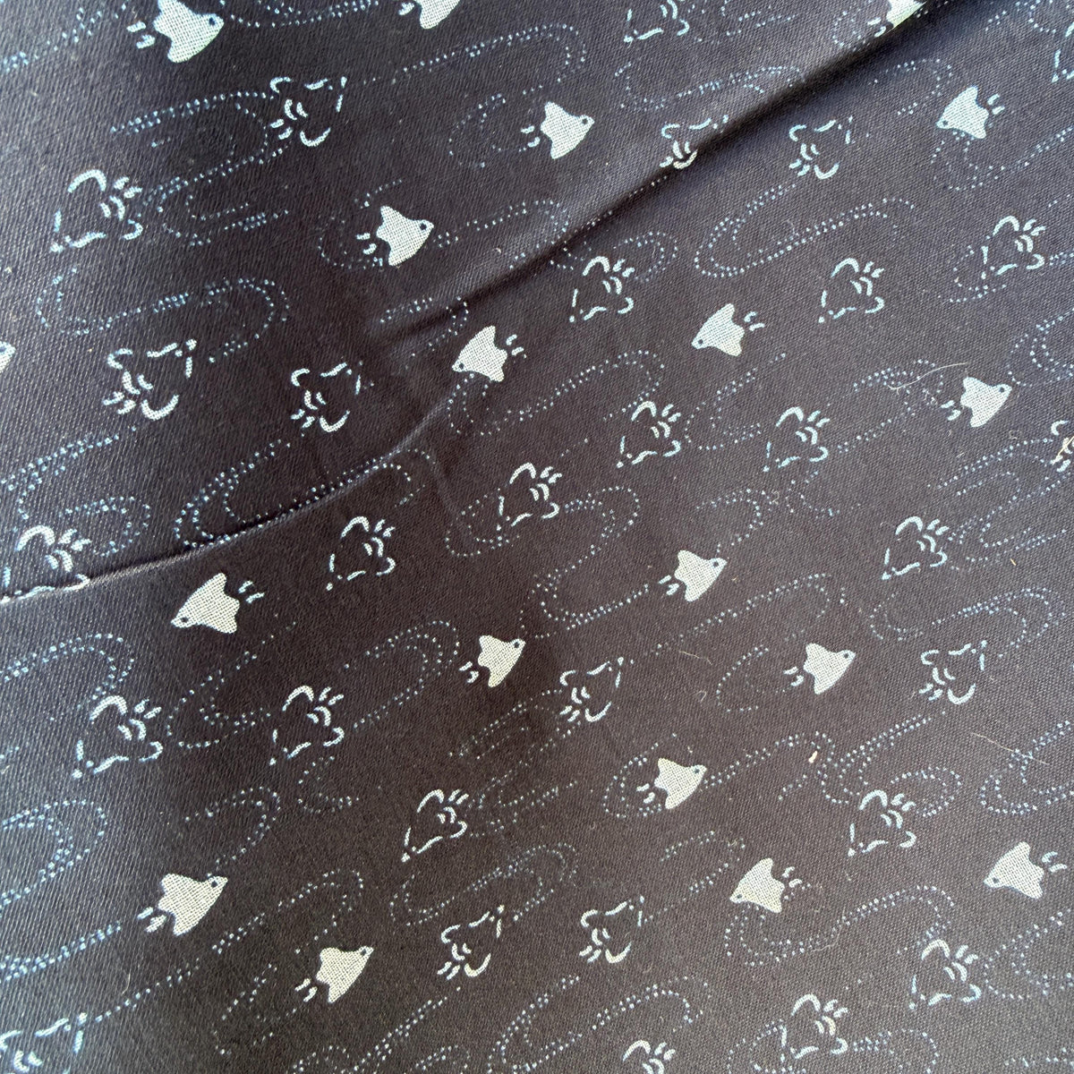 Bird Fabric-Navy Blue-Westex Sevenberry-Japanese Sheeting Fabric-88222-8-13