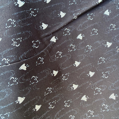 Bird Fabric-Navy Blue-Westex Sevenberry-Japanese Sheeting Fabric-88222-8-13