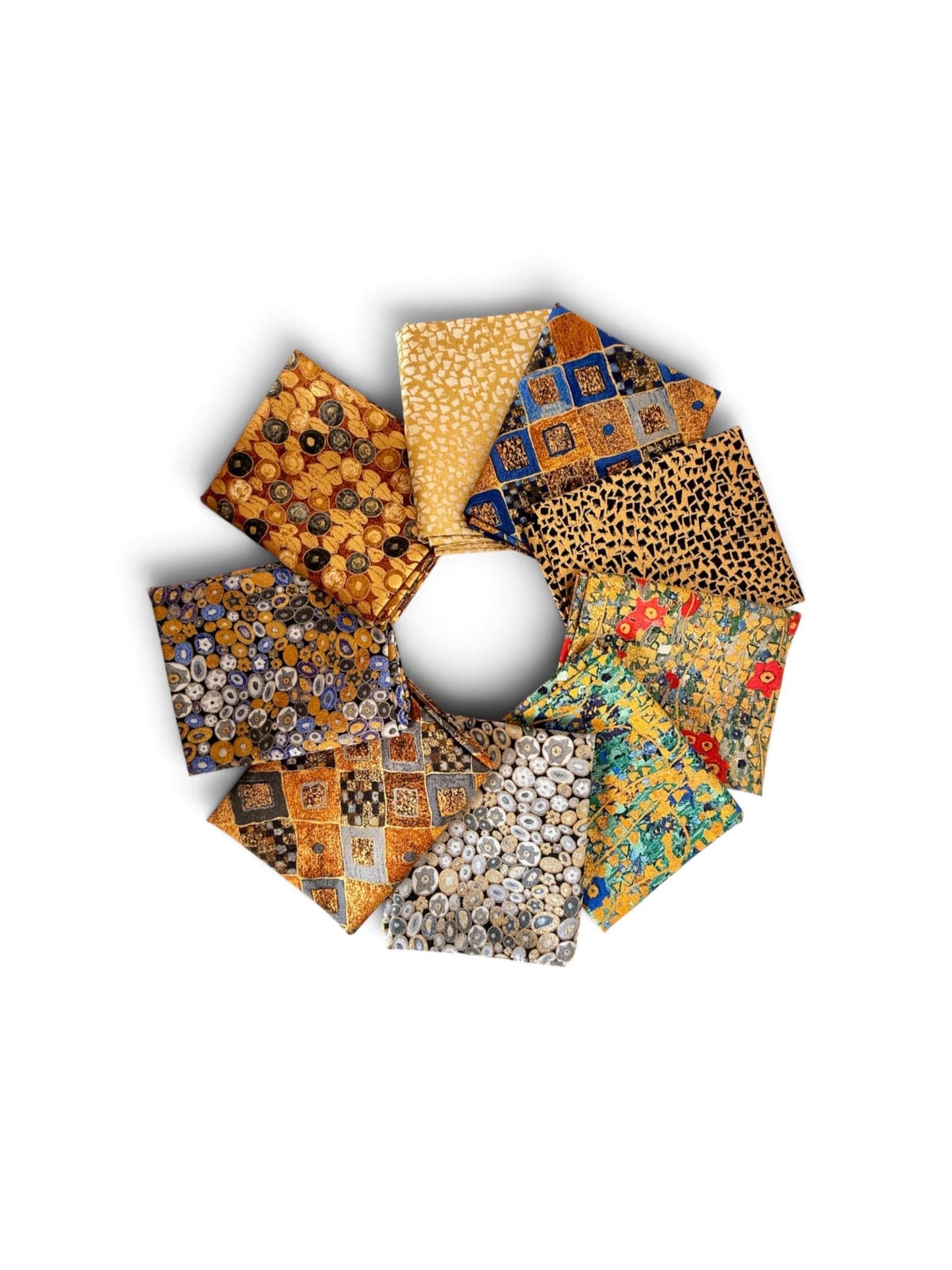 Gustav Klimt – Fat Quarter Bundle (9) – Robert Kaufman Fabrics