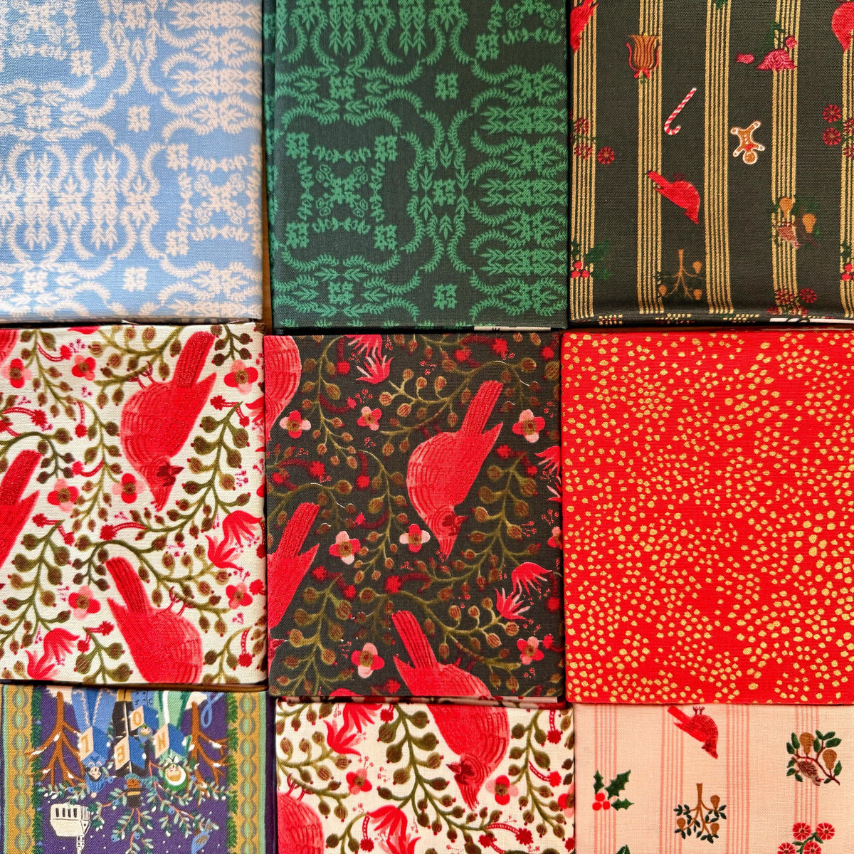 Holiday Classics- Fat Quarter Bundle (13)-Rifle Paper Co-Cotton + Steel-RP605P-FQB
