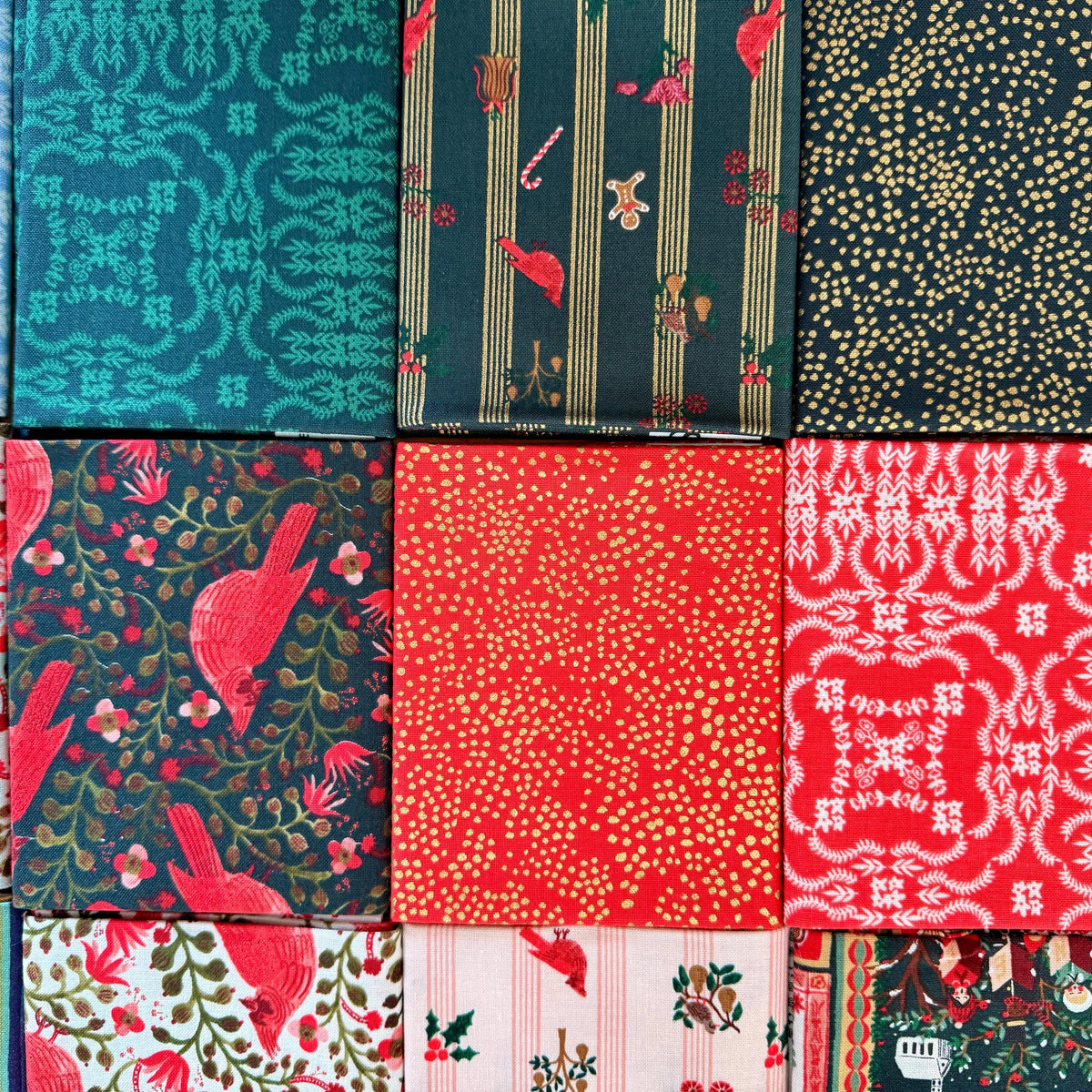 Holiday Classics- Fat Quarter Bundle (13)-Rifle Paper Co-Cotton + Steel-RP605P-FQB