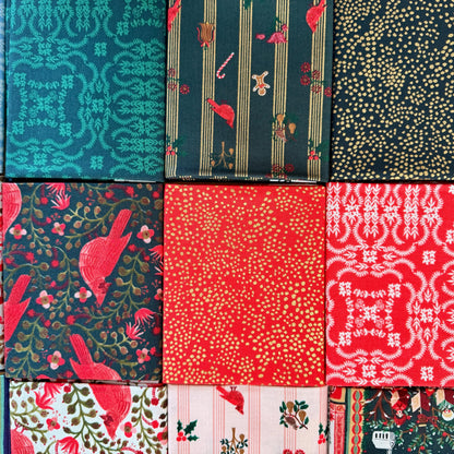 Holiday Classics- Fat Quarter Bundle (13)-Rifle Paper Co-Cotton + Steel-RP605P-FQB