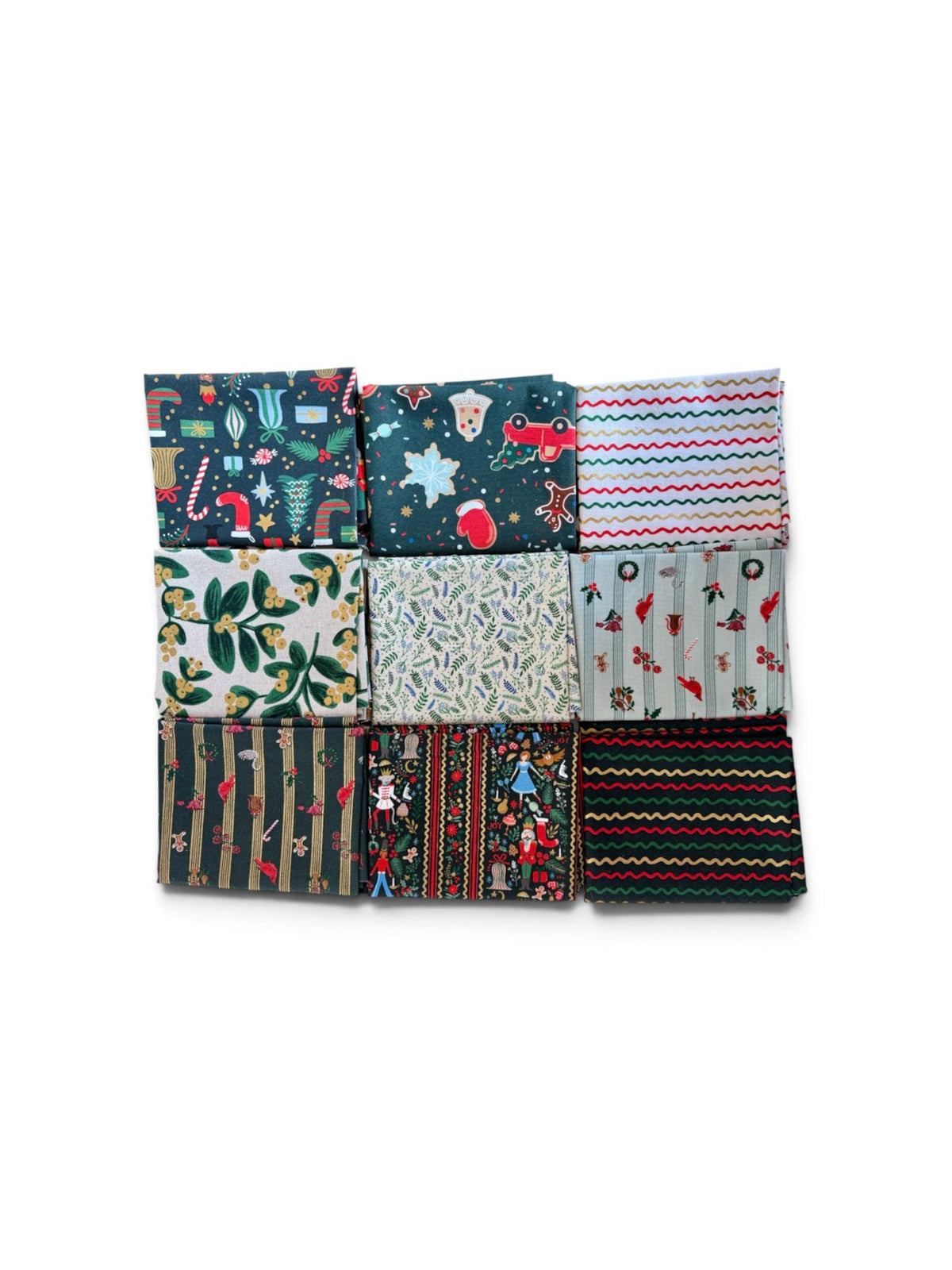 Holiday Classics Collaboration-Rifle Paper Co Fat quarter (9)- Christmas Fabric-Cotton+Steel