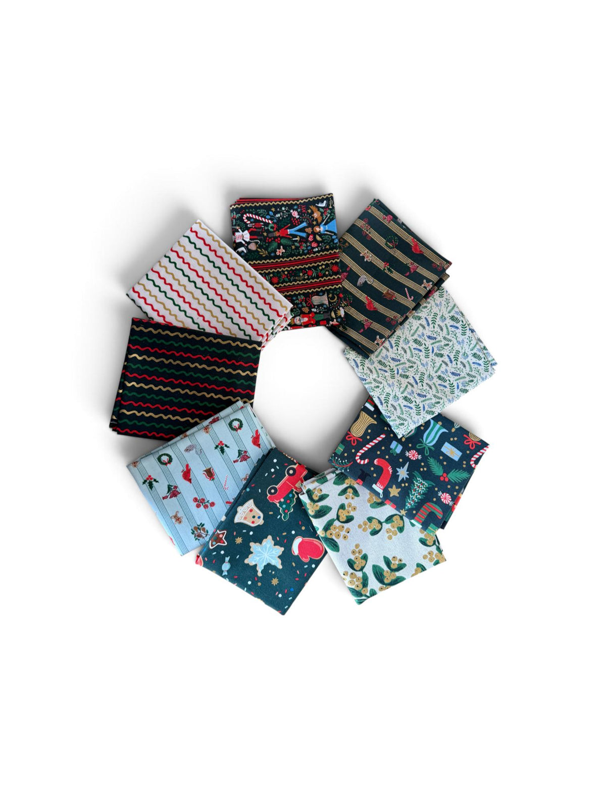 Holiday Classics Collaboration-Rifle Paper Co Fat quarter (9)- Christmas Fabric-Cotton+Steel