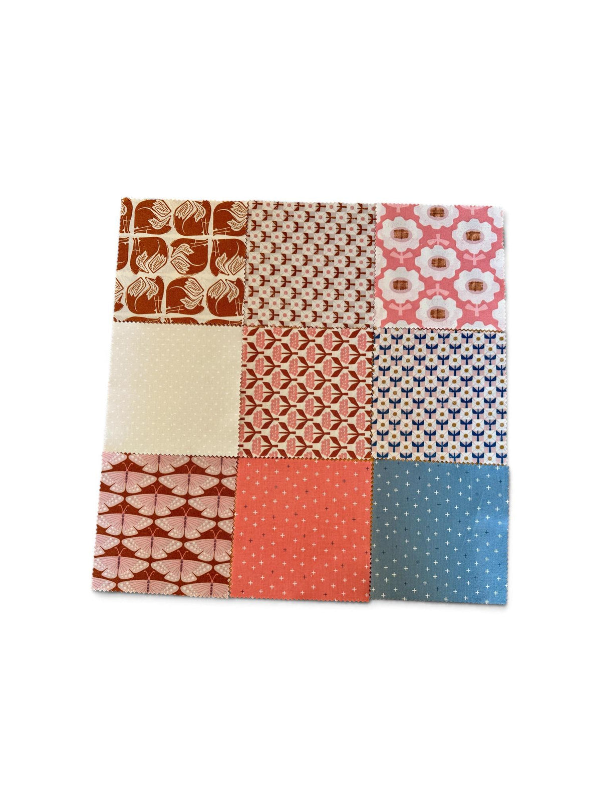 Fox Flutter 5 x 5- Charm Pack (42) - Loes Van Oosten - Cotton + Steel - LV1000P-5x5