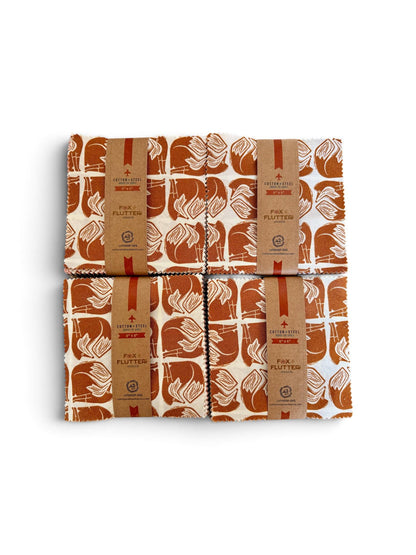 Fox Flutter 5 x 5- Charm Pack (42) - Loes Van Oosten - Cotton + Steel - LV1000P-5x5