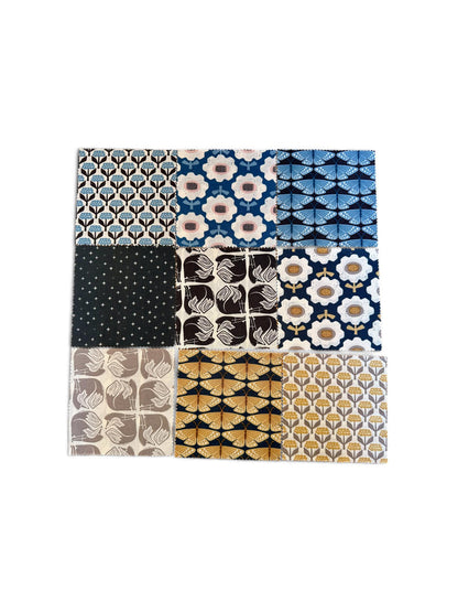 Fox Flutter 5 x 5- Charm Pack (42) - Loes Van Oosten - Cotton + Steel - LV1000P-5x5