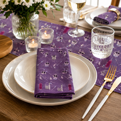 London Town HRH-Royal Purple Fabric-Sara Mulvanny-Cotton + Steel