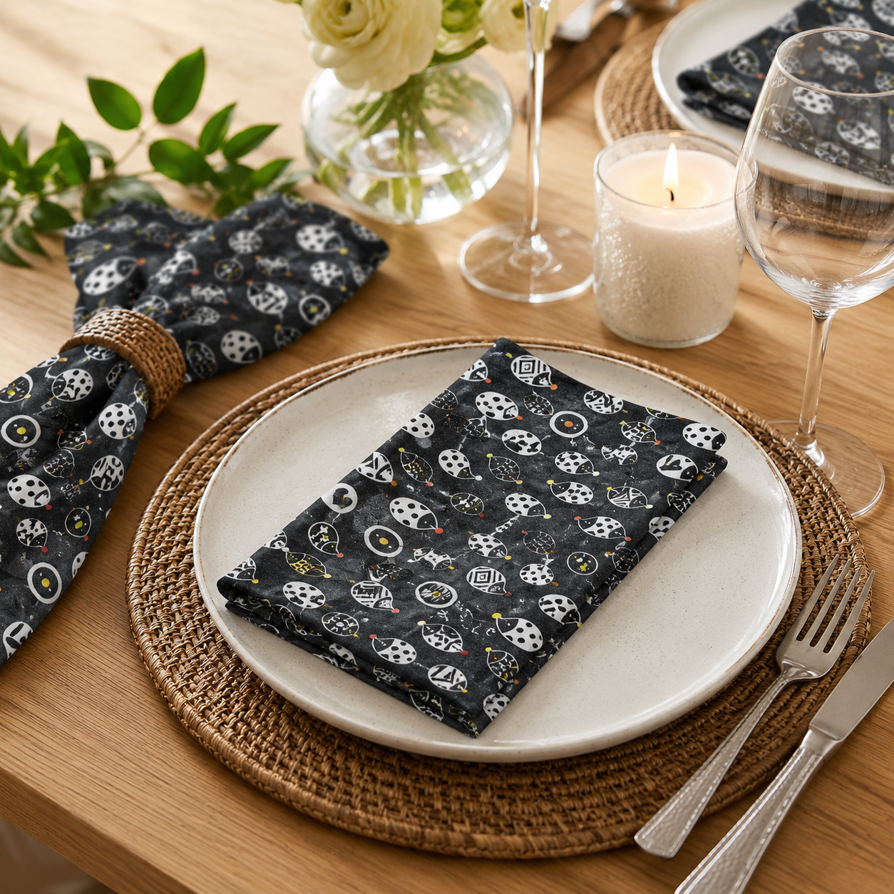 Cotton+Steel Neko No Yume – Nezume Porcupine Hedgehog Fabric – Charcoal Gray Quilting Cotton