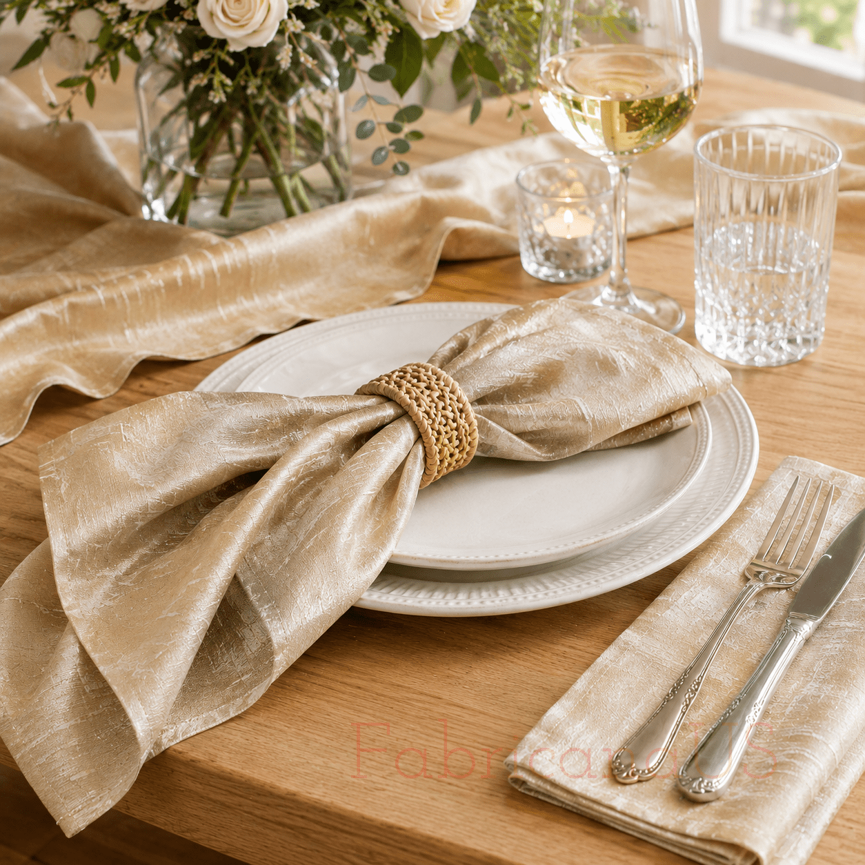 Silk Dupioni - Indian silk Dupioni - Silk Fabric - Rose Gold