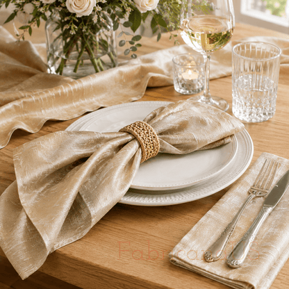 Silk Dupioni - Indian silk Dupioni - Silk Fabric - Rose Gold