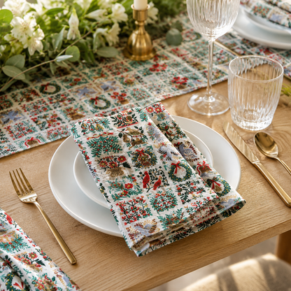 Holiday Tapestry Cream Fabric Holiday Classics by Rifle Paper Co. for Cotton + Steel