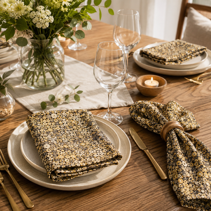 Gustav Klimt Grey & Gold Quilting Cotton Fabric by Robert Kaufman