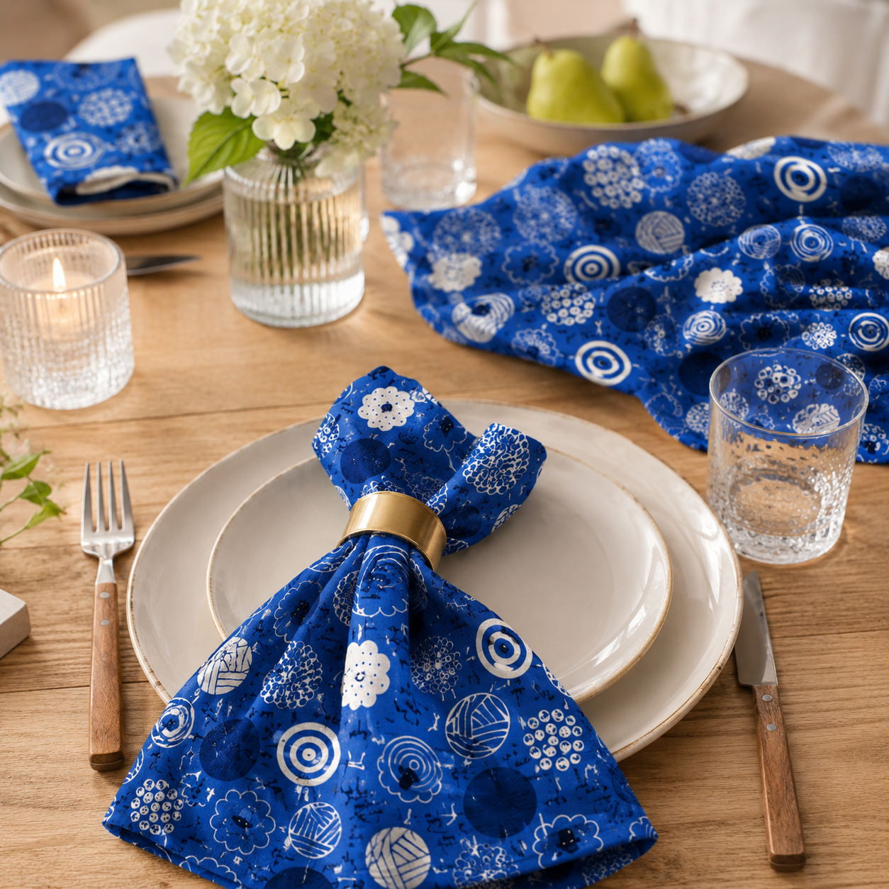 Fuwafuwa-san no Bokujo-Fawafuwa-san-Indigo Fabric-Hitomi Osumi-Cotton+Steel