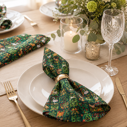 Holiday Tapestry Evergreen Holiday Classics Fabric by Rifle Paper Co. for Cotton + Steel