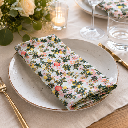Rifle Paper Co. Primavera Citrus Floral Mint 100% Quilting Cotton Fabric