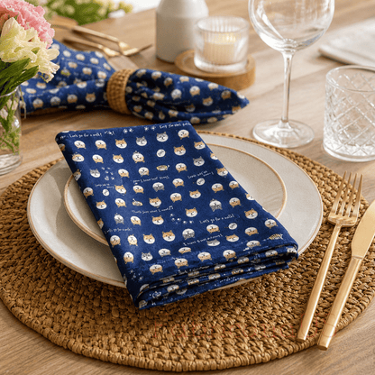 Dog-Dog Fabric-Japanese Fabric-Kokka-Double Gauze Cotton