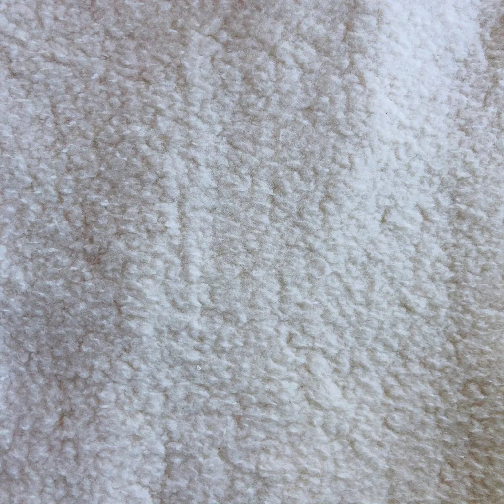 Organic Cotton Sherpa Fabric Fleece 