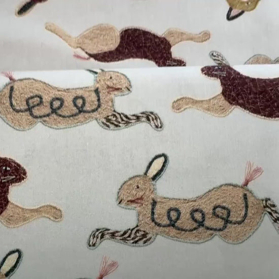Forest Animals Fabric - Kokka - Kari Ishikawa - Japanese Quilting Cotton Fabric - EGX-9900-3A