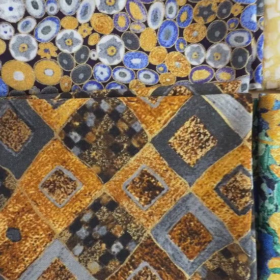 Gustav Klimt – Fat Quarter Bundle (9) – Robert Kaufman Fabrics