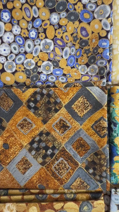 Gustav Klimt – Fat Quarter Bundle (9) – Robert Kaufman Fabrics