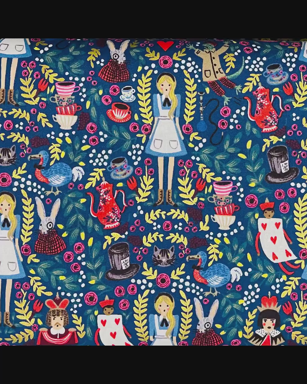 Wonderland-Rifle Paper Co-Alice in Wonderland-Quilting Cotton-Cotton + Steel-AB8013-001
