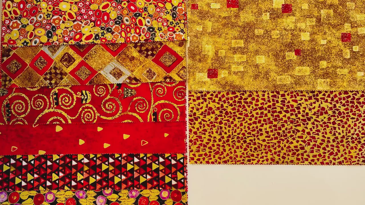 Gustav Klimt - Multi Colorstory - Layer Cake - Robert Kaufman - Ten - 1146-42
