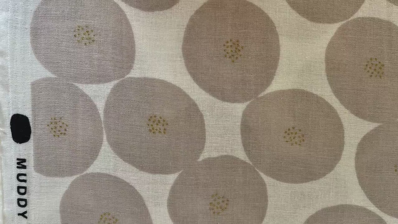Muddy Works - mini anpan cotton double gauze - Japanese fabric - EKX-1150-1D