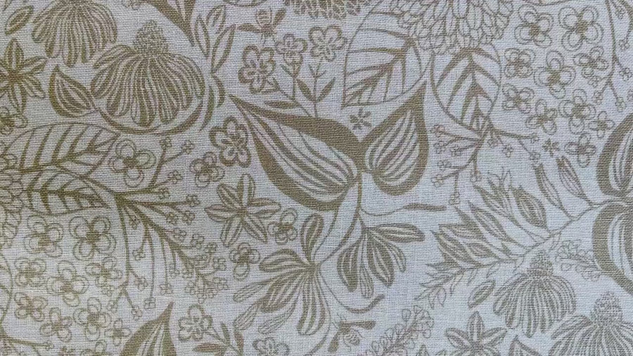 Honeybee Garden - Bee Garden - Overcast Fabric - Elizabeth Halpern - EH104-OV4