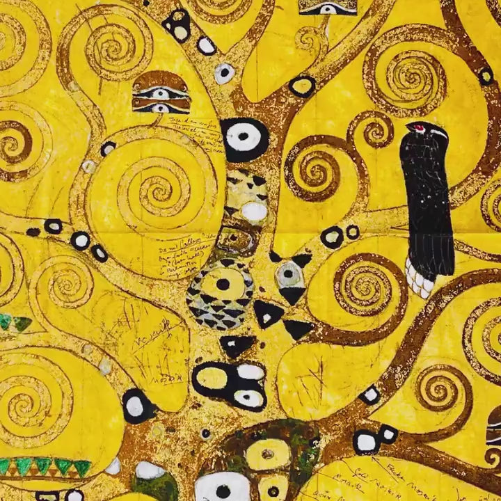 Gustav Klimt - Tree of Life - Gold - Robert Kaufman - Quilting Cotton Panel