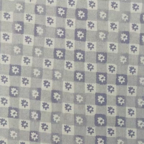 Easter - Easter Collection - Daisy Gingham - Blue Fabric - Rifle Paper Co - RP1505-BL2