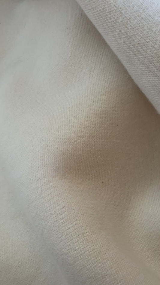 Organic Cotton Sherpa Fabric Fleece - Knit Fabric - Organic Cotton Fabric Made in USA