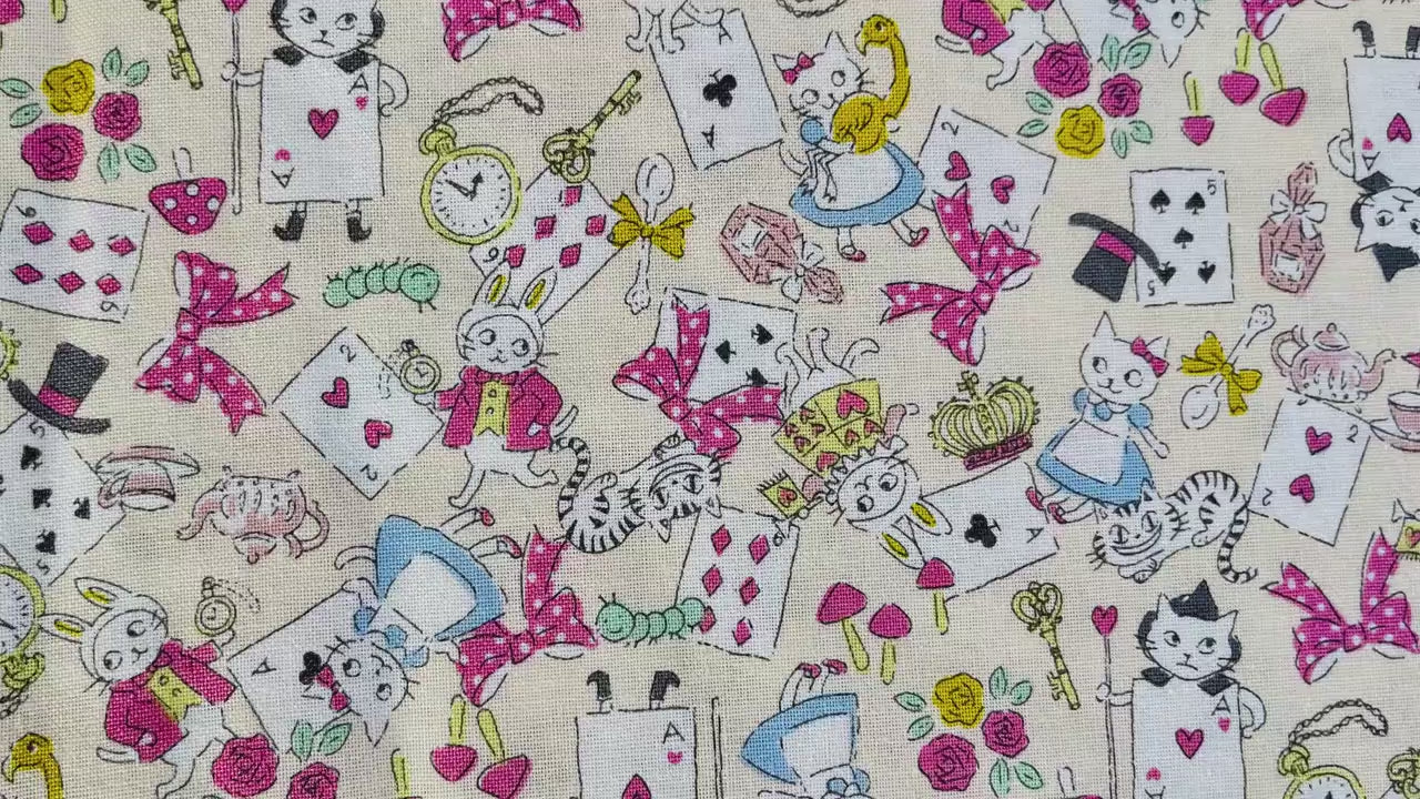 Cat-Cat Fabric-Funny Cats-Kokka fabric-Japanese Fabric